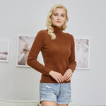 Merino Wool Turtleneck Women Sweater Autumn Winter Warm Soft Pullover Femme Cashmere - xinnzy