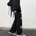 Aolamegs Gothic Sweatpants Graffiti Anime Punk Hippie Harajuku Street Streetwear
