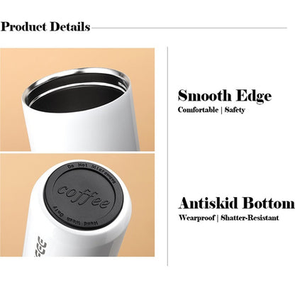 Stainless Steel Milk Tea Coffee Mug Leak-Proof Thermos Mug Travel Thermal Cup