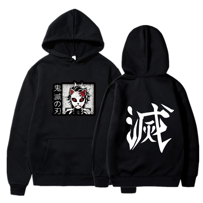 Men Hoodies Anime Streetwear Harajuku Pullover Hip Hop