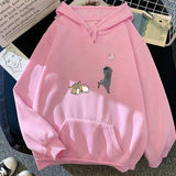 Anime Haikyuu Hoodies Streetwear Embrace Harajuku Manga mit Nekoma Cats für Frauen