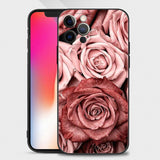 Schöne Rose Bling Bild Silikonhülle für Apple iPhone