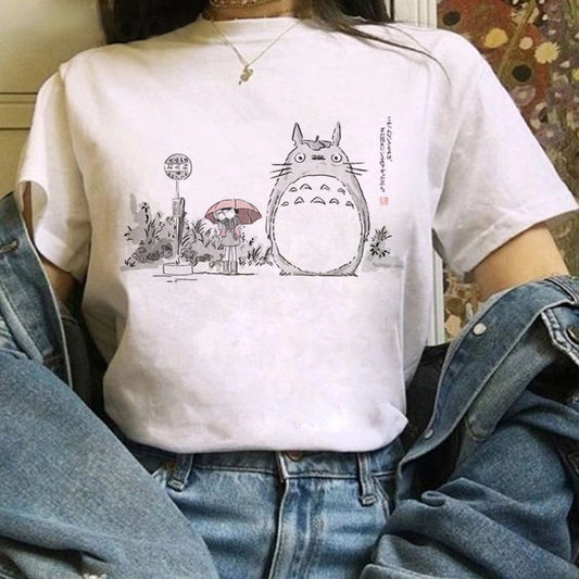 Women's Tees Print Cartoon