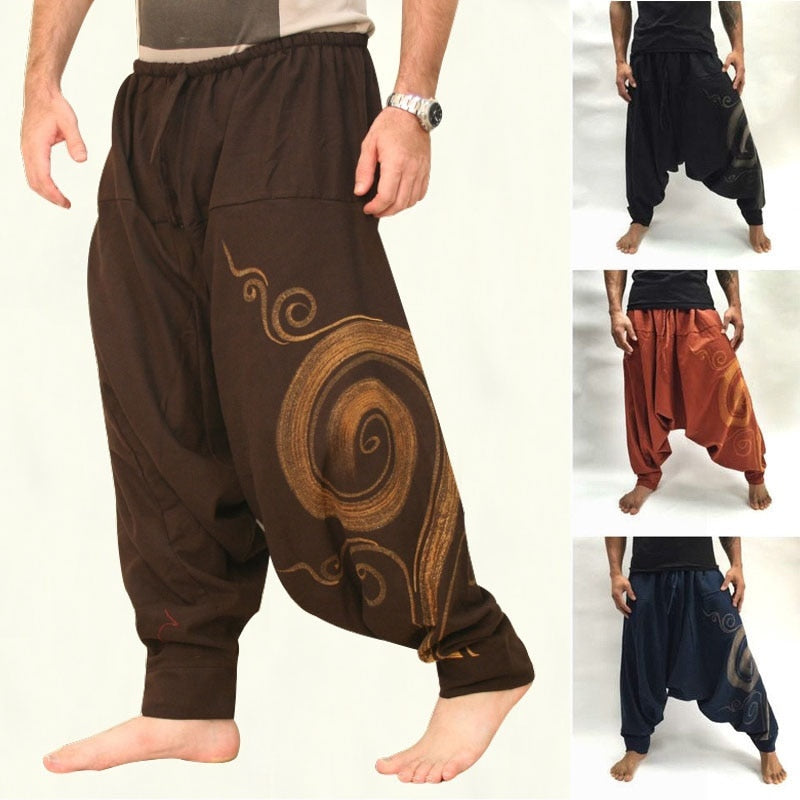 Harem Pants Men Yoga Baggy