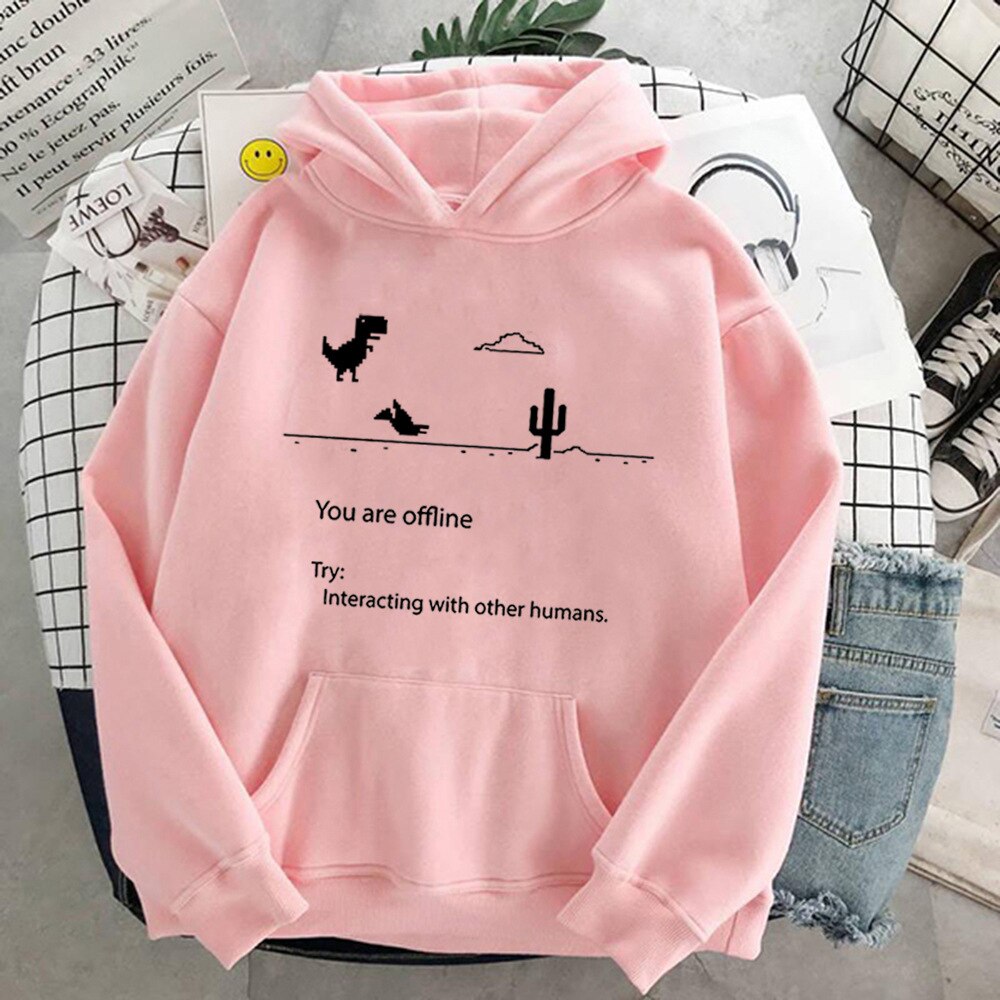 Women Hoodie Pullover Coats Warm Fleece Streetwear Plush Outerwear