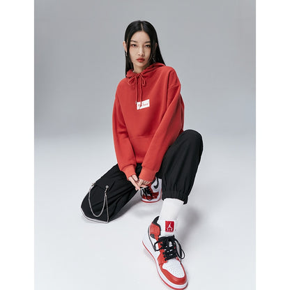 Women Sweatshirts Loose Letters Print Chic Casual Pullovers