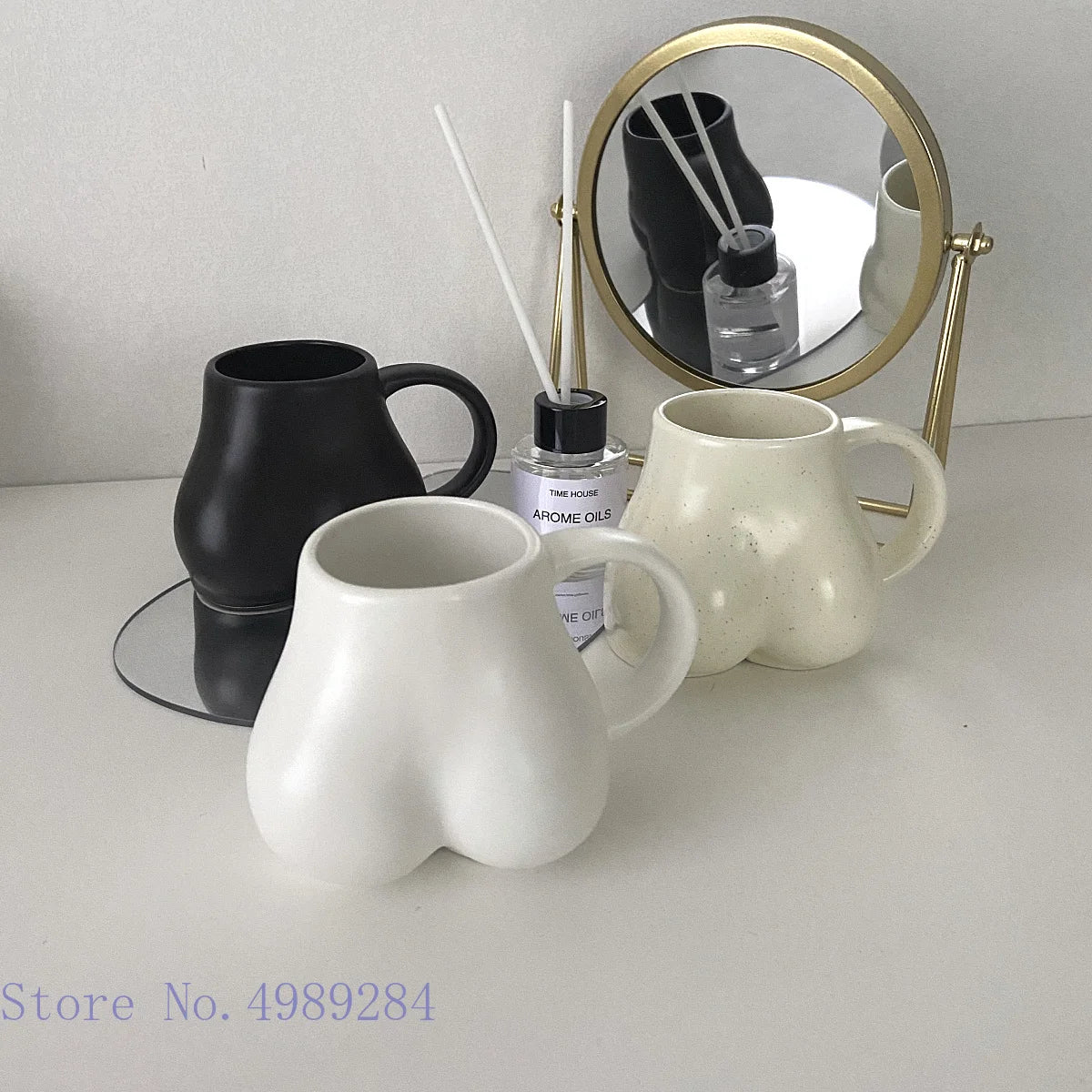 Ceramic Mug Milk Taste Butt Body Shape Nude Lovely Cup Handle