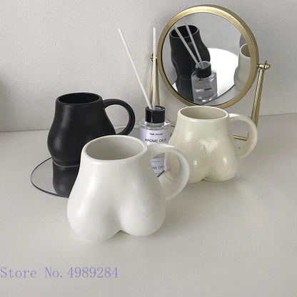 Ceramic Mug Milk Taste Butt Body Shape Nude Lovely Cup Handle