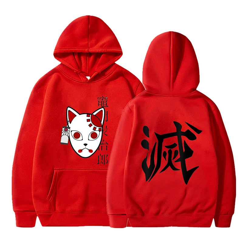 Men Hoodies Anime Streetwear Harajuku Pullover Hip Hop