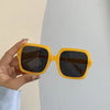 1970s Vintage DISCO Style Square Oversized Translucent Sunglasses
