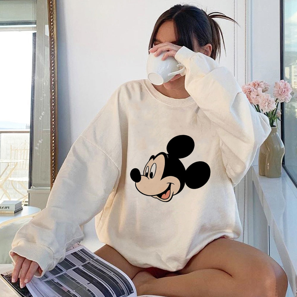 Mickey Mouse Unisex Sweatshirt Crewneck Harajuku Pullover