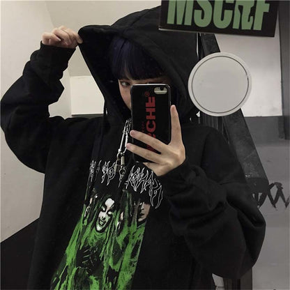 Hoodie Sweatshirt Oversize Women Funny Punk Hoodies