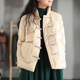 Jacket Long Sleeve Loose Casual Padded Coat Thicken Warm