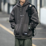 Harajuku High Quality Thin Fleece Hoodie Men Streetwear