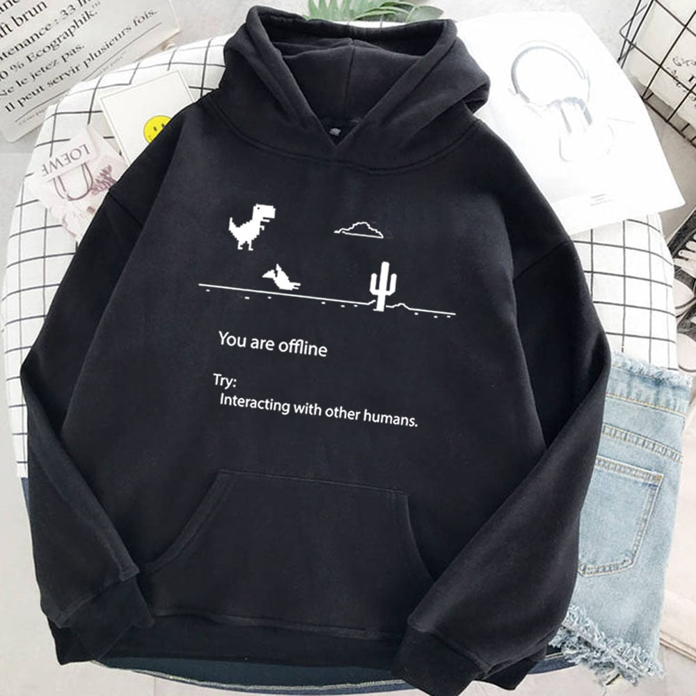 Women Hoodie Pullover Coats Warm Fleece Streetwear Plush Outerwear