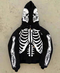 Autumn Skull Floral Hoodie Y2K Fashion for Trendsetters