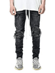 Motorrad Street Wear Skinny Casual Denim Hose Jeans Gerade Hose