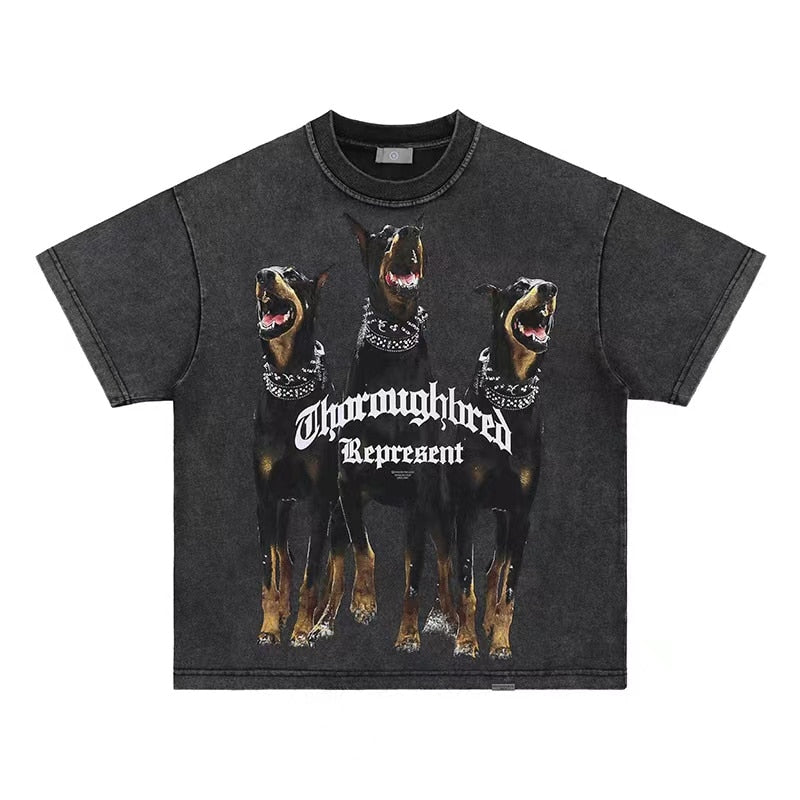 Spirit Hound printed Vintage High Street T-shirt - xinnzy