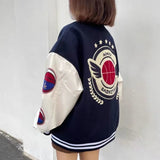 American Retro Letter Embroidery Jacket Inspired Street Hip Hop and Baseball Uniform Women's Exclusive