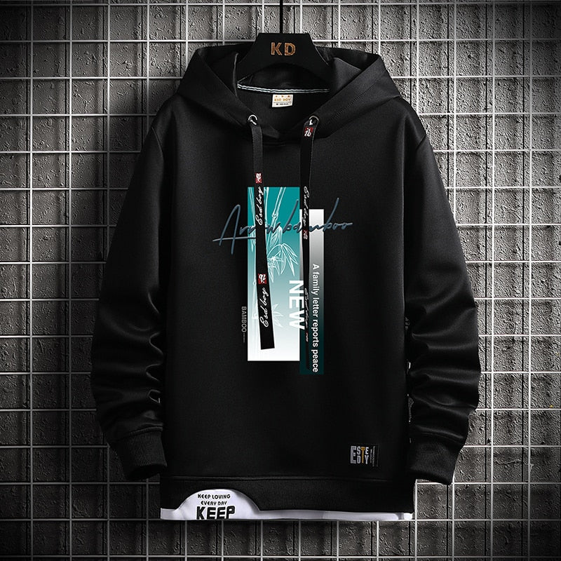 Casual Men Hoodies Long Sleeve Pullover Streetwear