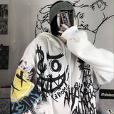 Hoodie Sweatshirt Oversize Damen Lustige Punk Hoodies