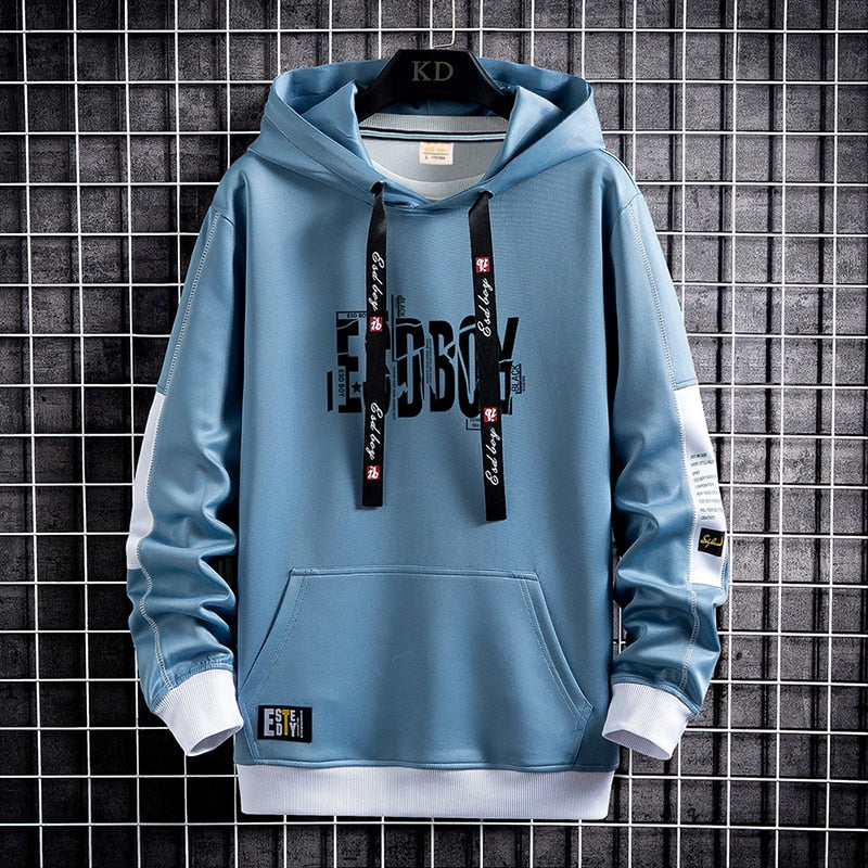 Men Hoodies Fashion Hip Hop Pullover Sweatshirts