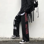 Hip Hop Goth Streetwear Weite Bein Graffiti Herrenhose