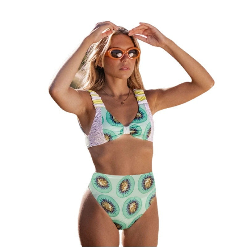 Bikinis Sets Zweiteiliger Badeanzug Rock Damen Badeanzug