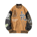 American Retro Y2K Baseball Uniform Jacke Mantel Damen Street Hip-Hop