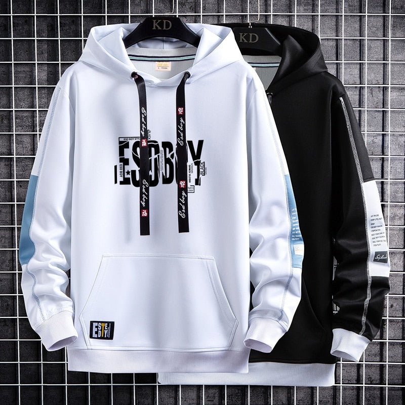 Men Hoodies Fashion Hip Hop Pullover Sweatshirts