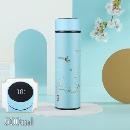 Thermo Bottle Cup Temperature Display Potable Vacuum Flask For Mug Cups