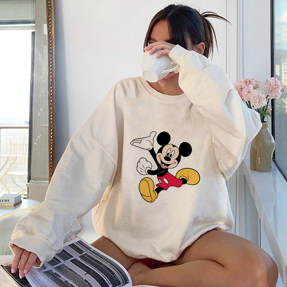 Mickey Mouse Unisex Sweatshirt Crewneck Harajuku Pullover