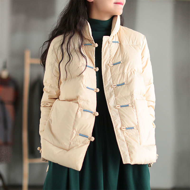 Jacket Long Sleeve Loose Casual Padded Coat Thicken Warm