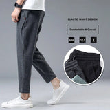 Ice Silk Linen Man Pants Casual Sweatpants Male Quick-dry Sport Ankle-length Harem trousers