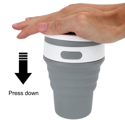 Folding Water Cups Collapsible Silicone Travel Cup Coffee Mugs Tea Coffee Cups Food