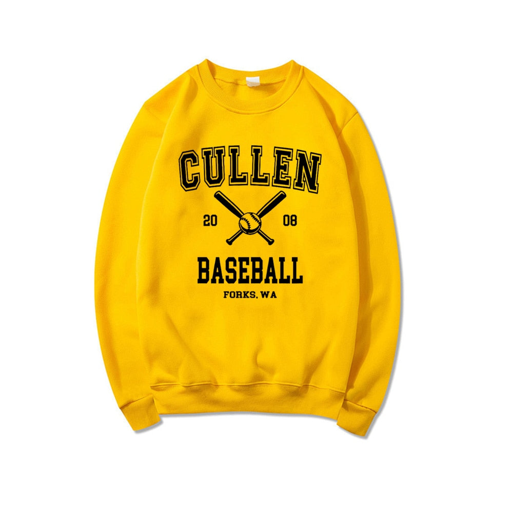 Sweatshirt Pullover Graphic Forks Hoodie Cullen Baseball Rundhalsausschnitt Lässig