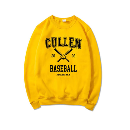 Sweatshirt Pullover Graphic Forks Hoodie Cullen Baseball Rundhalsausschnitt Lässig