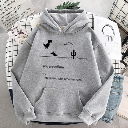 Women Hoodie Pullover Coats Warm Fleece Streetwear Plush Outerwear