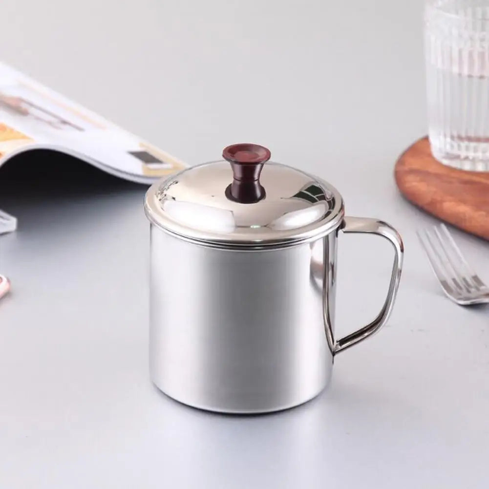 480ml Drinking Mug Handle Design Stainless Steel Water Tea Storage Bottle Camping Outdoor