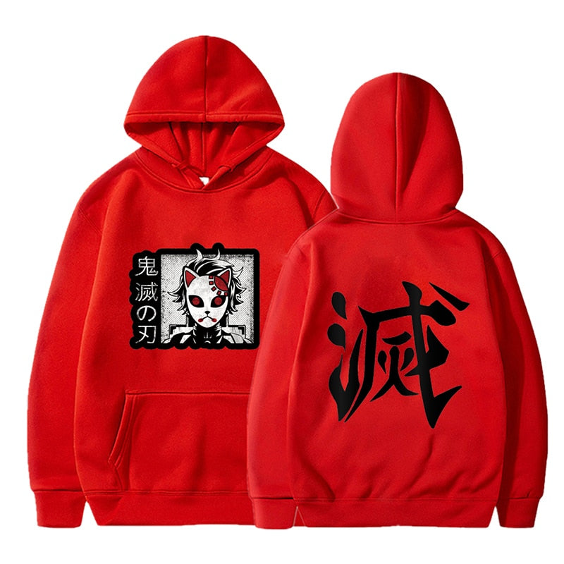 Men Hoodies Anime Streetwear Harajuku Pullover Hip Hop