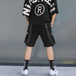 Techwear Harajuku Summer Shorts Streetwear Ribbons Cargo Style