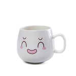 Mugs Cute Cartoon Face Expression Water Container Coffee Mugs cute cup