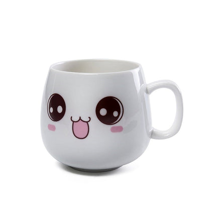 Mugs Cute Cartoon Face Expression Water Container Coffee Mugs cute cup