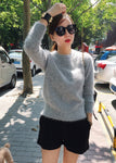 Women Sweaters and pullovers Pure Mink Cashmere Knitted Pullover ladies sweater - xinnzy