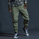 Cargo Pants Men Military Tactical Multi-Pocket Fashions Black Army