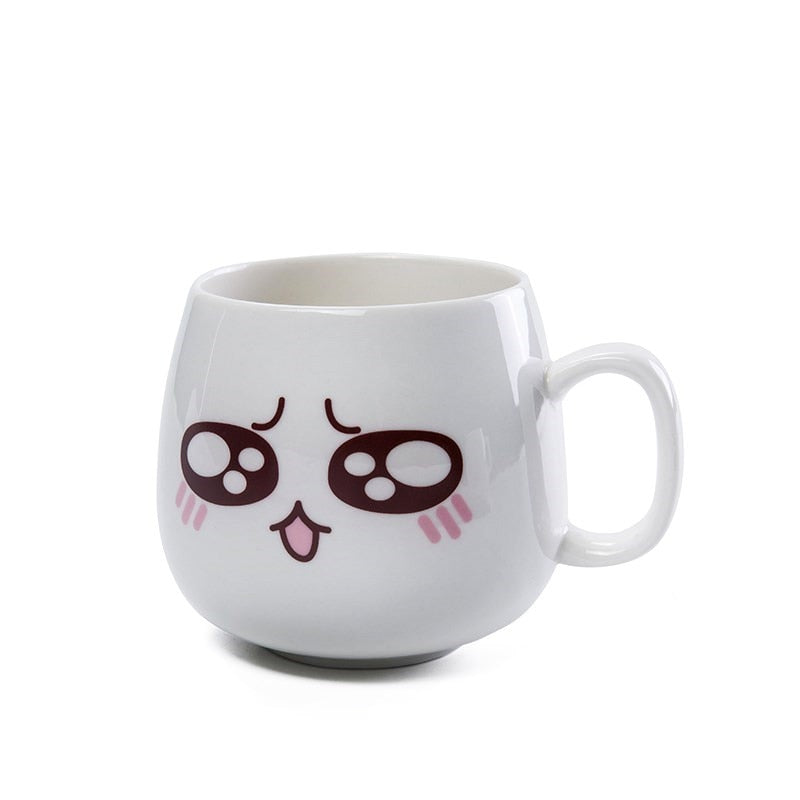 Mugs Cute Cartoon Face Expression Water Container Coffee Mugs cute cup