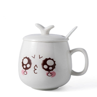 Mugs Cute Cartoon Face Expression Water Container Coffee Mugs cute cup