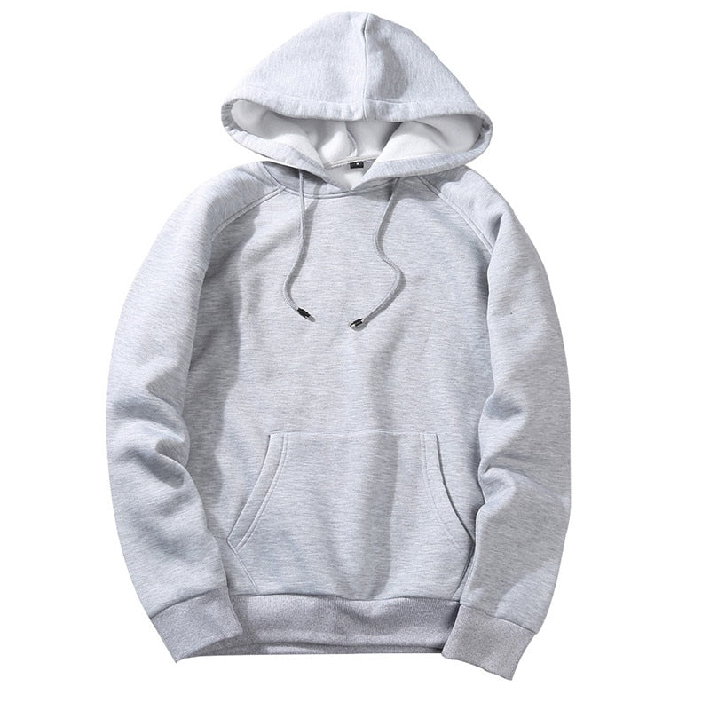 Hoodie Male Size Fleece Hooded Coat Men Hoodies Sweatshirts