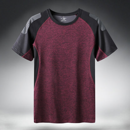 Quick Dry Sport T Shirt Men Short Sleeves Summer Casual Cotton Plus