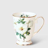 Ivory Porcelain Elegant Coffee Cup Ceramic Mugs Luxury
